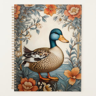 Élégant Cute Plump Canard Vintage Floral