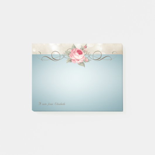 Elegant Cute Stylish, Romantic.Roos Post-it® Notes (Voorkant)