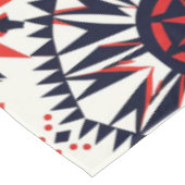 Elegant cyaan "Cosmic Interlock" katoenen tafelkle Tafelkleed (Gekanteld)