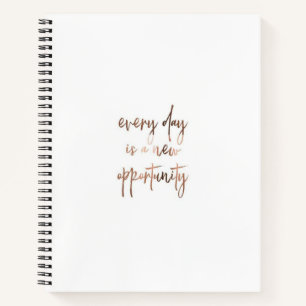 Elegant Dagelijkse Motivation Gepersonaliseerd Notitieboek