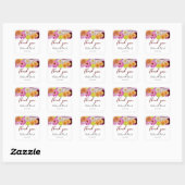 Elegant Dahlia Florals Wedding Vierkante Sticker (Vel)