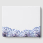 Elegant Dahlias Lila Grey bruiloft gastenboek (Achterkant)