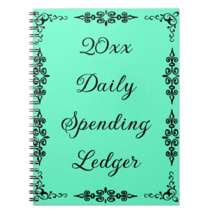 Elegant Daily Spending Ledger Budget Notitieboek