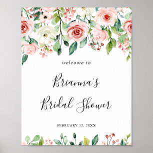 Elegant Dainty Autumn Floral Vrijgezellenfeest Wel Poster