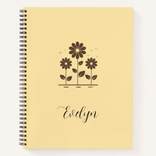 Elegant Daisy Design - Minimalistische Bloemen Notitieboek