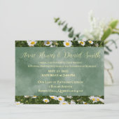 Elégant Daisy Green Faire-part de mariage catholiq (Debout devant)