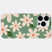 Élégant Daisy iPhone 14 Pro Max Coque (Verso (horizontal))