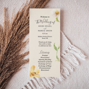 Elegant Daisy Wedding Flat Program Programma