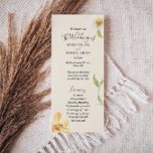 Elegant Daisy Wedding Flat Program Programma