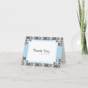 Elegant Damask Bedankt voor je kaarten