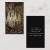 elegant damask chandelier Interior Designer Visitekaartje (Voorkant / Achterkant)