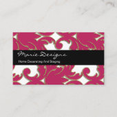 Elegant Damask Decorating Visitekaartjes (Voorkant)