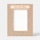 Elegant Damask Design geëtste rollen op zwart Gegraveerde Lijstjes (Voorkant)