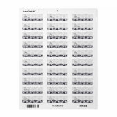 Elegant Damask Etiket (Full Sheet)