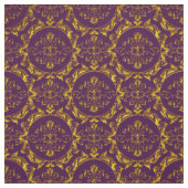 Elegant Damask Fabric Paars Stof (Swatch)