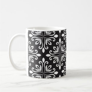 Elegant Damask: Floral Art Deco Koffiemok