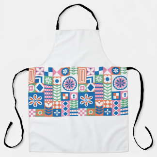 Elegant Damask Floral  Seamless Pattern. De Schort