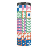 Elegant Damask Floral  Seamless Pattern. De Thermosbeker (Achterkant)