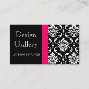 Elegant Damask Interior Designer Visitekaartje
