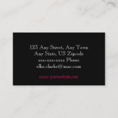 Elegant Damask Interior Designer Visitekaartje (Achterkant)