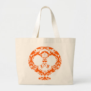 Elegant Damask Lace Gothic Schedel Tas