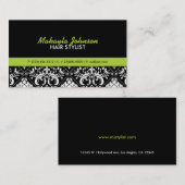 Elegant Damask Modern & Stijlvol Visitekaartje (Voorkant / Achterkant)