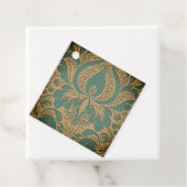 Elegant Damask Moederdag Bedankjes Labels (In situ)