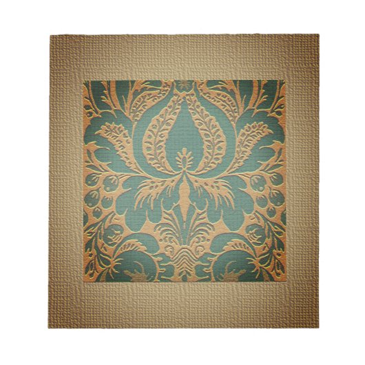 Elegant Damask Moederdag Notitieblok (Voorkant)