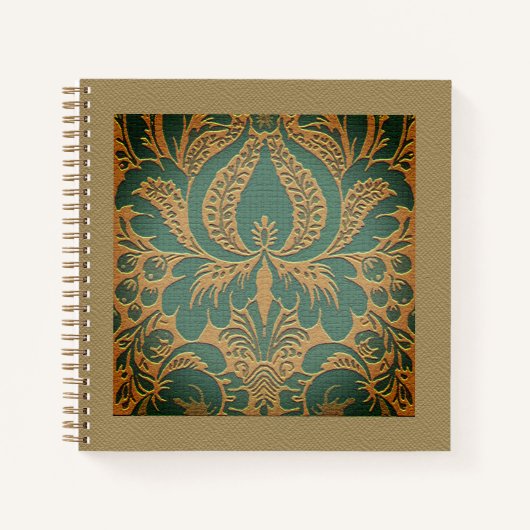 Elegant Damask Moederdag Notitieboek (Voorkant)