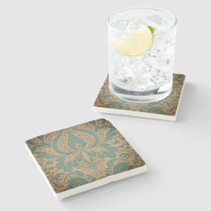 Elegant Damask Moederdag Stenen Onderzetter