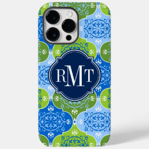 Elegant Damask Monogram Case-Mate iPhone 14 Pro Max Hoesje