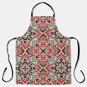 Elegant Damask: naadloze textuur Schort