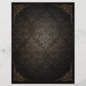Elegant Damask Pattern  Brochures (Achterkant)