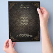 Elegant Damask Pattern  Brochures (Hand)