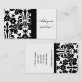 Elegant  Damask Pattern Visitekaartje (Voorkant / Achterkant)