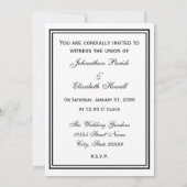 Elegant Damask Red Rose Petal Wedding Announding Kaart (Achterkant)