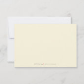 Elegant Damask RSVP Card (chocolat/crème) (Dos)