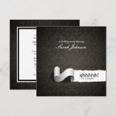 Elegant Damask Surprise Birthday Party Kaart (Voorkant / Achterkant)