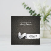 Elegant Damask Surprise Birthday Party Kaart (Staand voorkant)