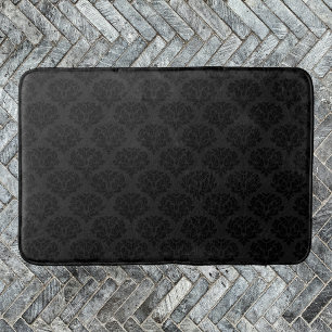 Elegant Damask Victoriaans zwart Badmat