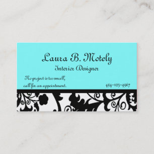 Elegant Damask Visitekaartje