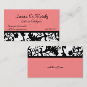 Elegant Damask Visitekaartje (Voorkant / Achterkant)