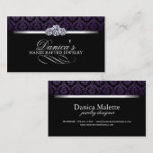 Elegant Damask Visitekaartjes (Voorkant / Achterkant)