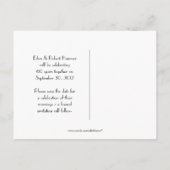 Élégant Damassé Sarcelle Faire-Part d'Anniversaire (Dos)