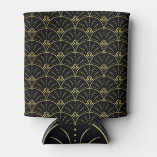 Elegant damast,  bloemenontwerp. blikjeskoeler