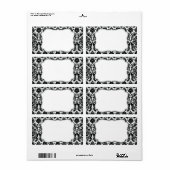 Elegant damast label (Full Sheet)