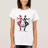 Elegant Dance Duo T-shirt (Voorkant)