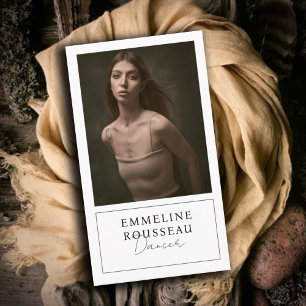 Elegant Dancer Carte de visite photo professionnel
