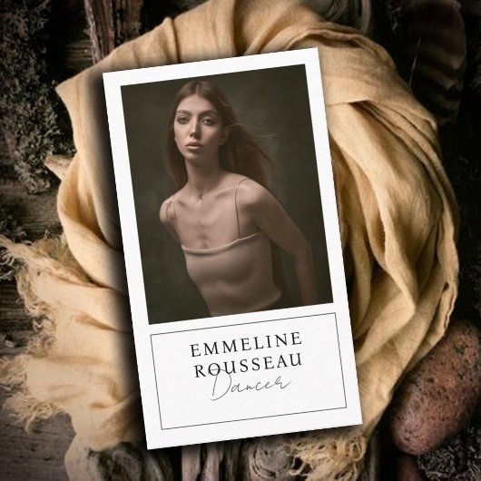 Elegant Dancer Carte de visite photo professionnel