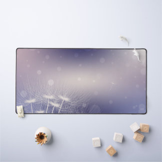 Elegant Dandelion Desk Mat
